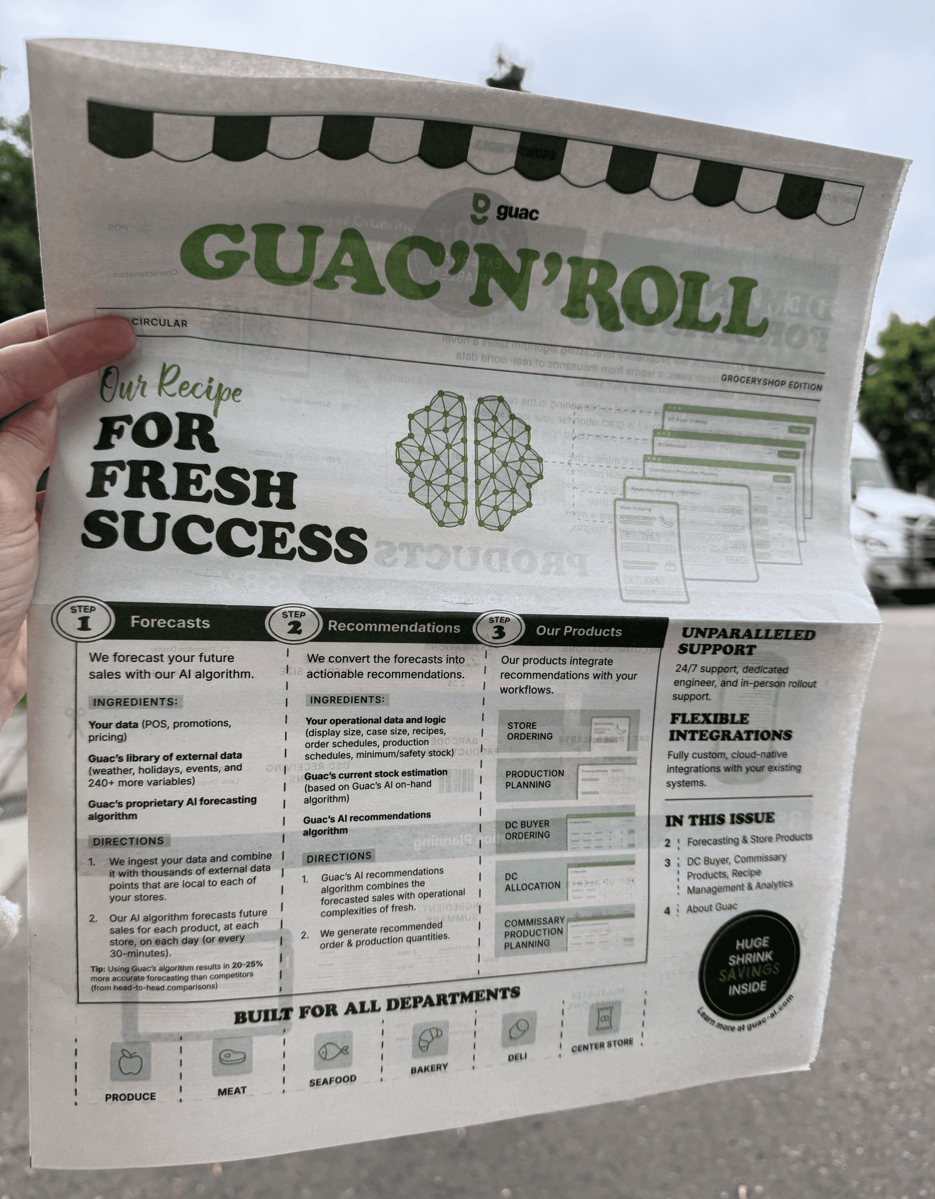 Grocery circular spread